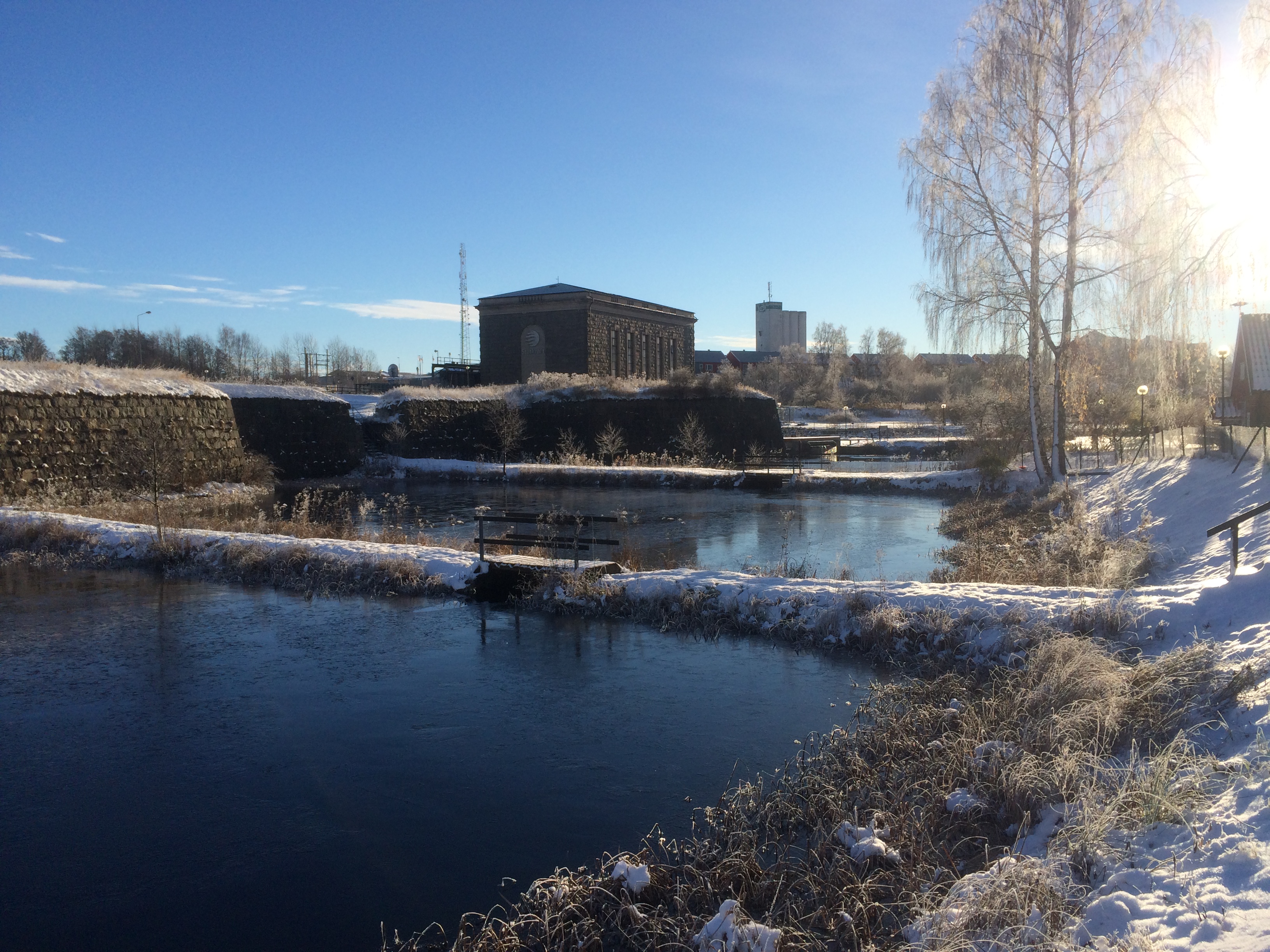 bild på besökscenter vintertid